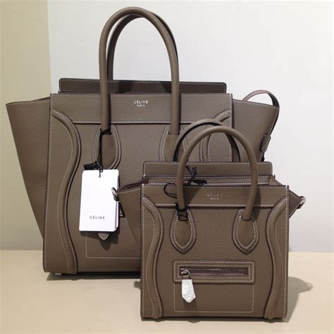 celine nano tote size|celine nano luggage tote bag.